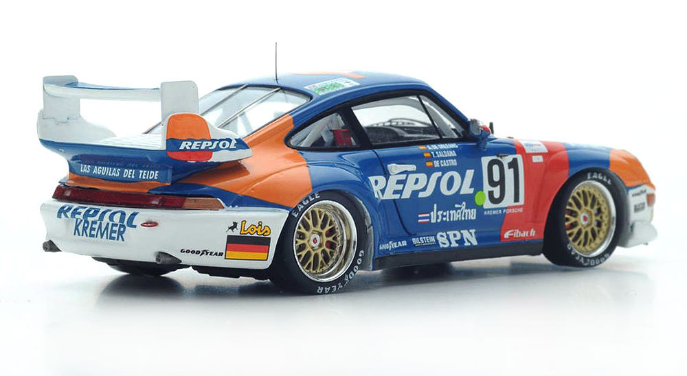 Spark S5512 Porsche 911 GT2 #91 'Heico-Repsol' Le Mans 1995 Spark S5512 Porsche 911 GT2 #91 'Heico-Repsol' Le Mans 1995
