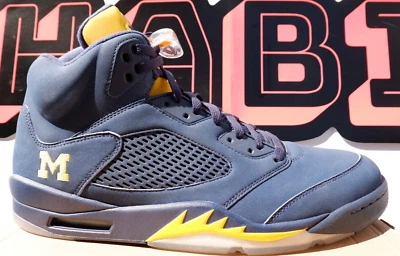Jordan 5 2016 Michigan PE for Sale | Authenticity Guaranteed | eBay