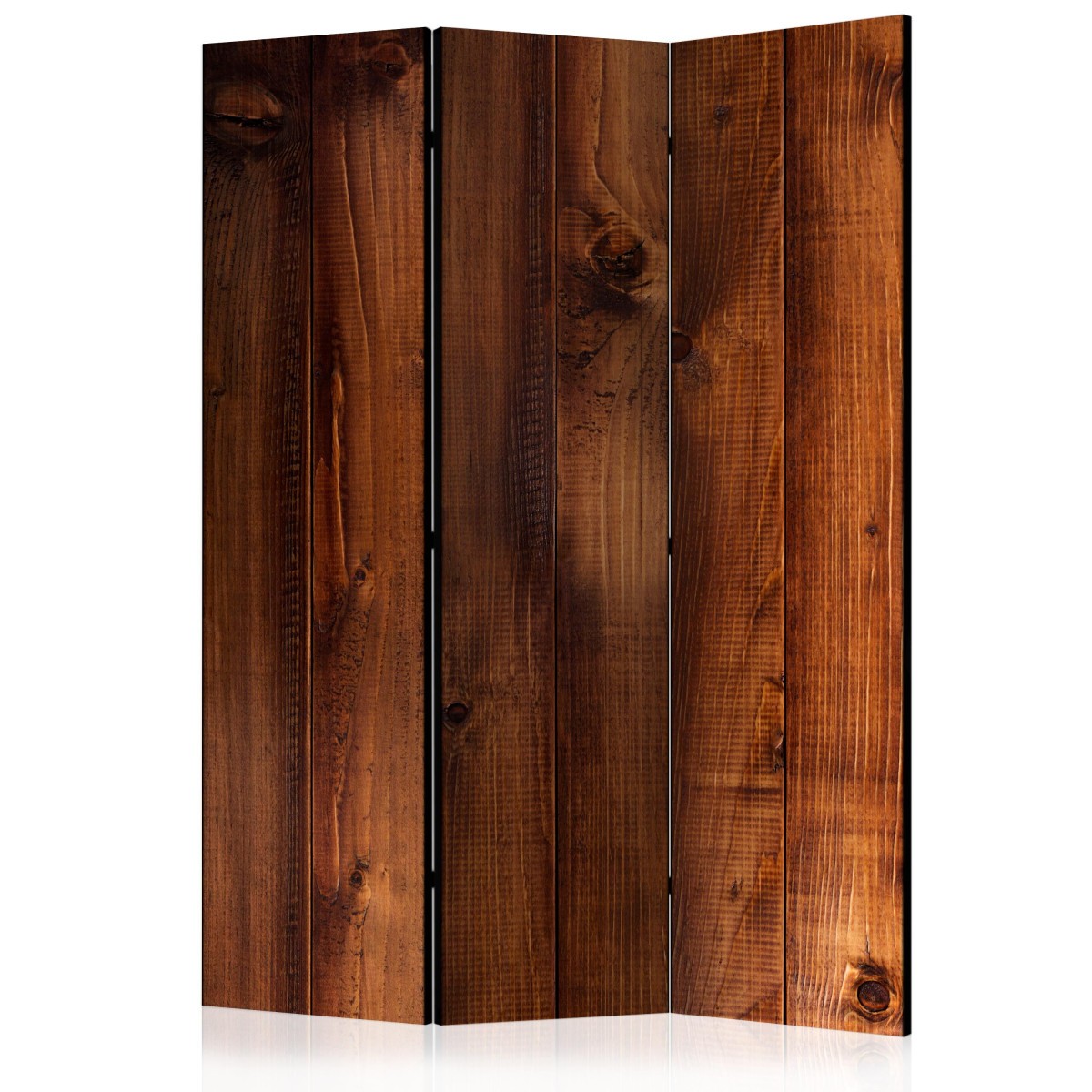 Paravent 3 volets bois naturel decoration interieure claustra mobile 135x172 cm