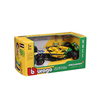 2024 F1 Lando Norris Monaco GP Edition McLaren Racing MCL38 Diecast Car Model