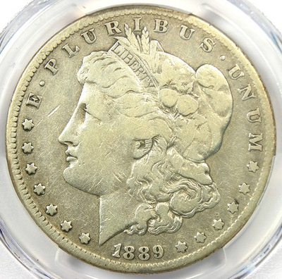 #ad 1889 CC Morgan Silver Dollar $1 Carson City Coin Certified PCGS Fine Details $1182.75