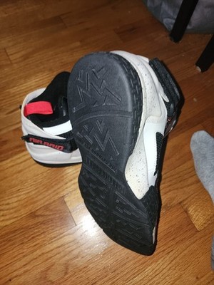 Nike Air Raid Men s Mid Top Basketball Sneakers 642330-100 White/Red/Black