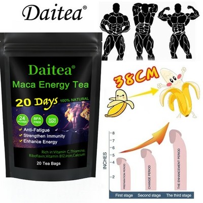 Maca Energy Tea - Male Testosteron Booster, Boosts Energy and Stamina 10/20 bag