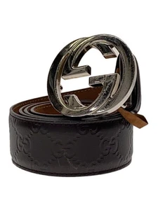 Ceinture GUCCI cuir marron homme 411924 occasion