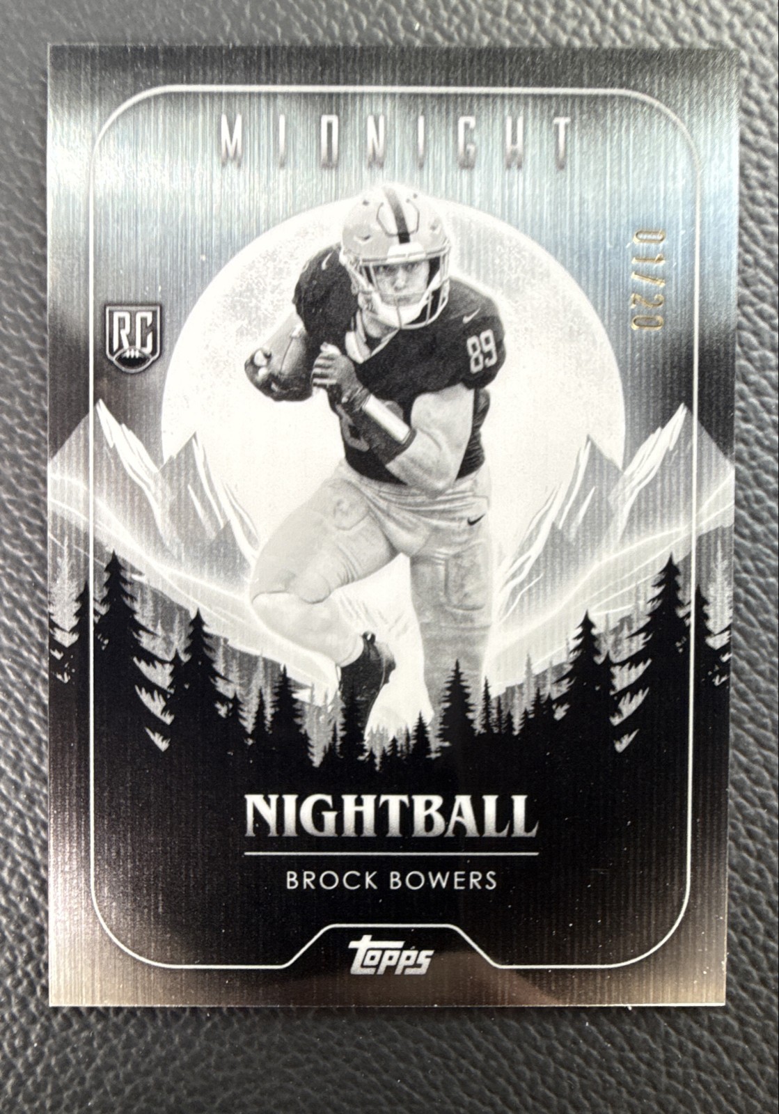 Brock Bowers Topps Midnight Nightball #NB13 Equinox