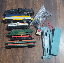 TYCO HO scale lot of eight engines flat cars and more