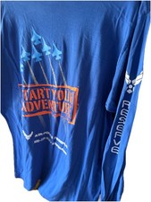 Air Force Reserve T-Shirt Men's XL Long Sleeve Blue Crewneck Made In USA