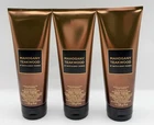 3 Pack Bath & Body Works Mahogany Teakwood Body Cream 3pc Set Full Size 24oz