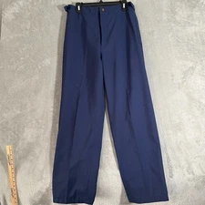 TOURNEY Mens L Waterproof GORE-TEX RAIN GOLF PANTS Navy Windbreaker Course Hike