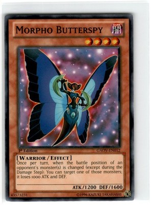 Yu-Gi-Oh! Morpho Butterspy 1st Edition GAOV-EN012 Lightly Played Common