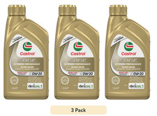 Castrol Edge 0w-20 Advanced Full Synthetic Motor Oil 3 Packs Extended Perf Castrol Edge 0w-20 Advanced Full Synthetic Motor Oil 3 Packs Extended Perf