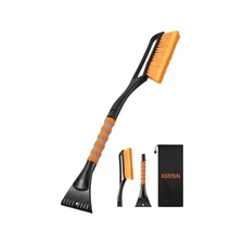 AstroAI 27" Snow Brush and Detachable Ice Scraper with Ergonomic Foam Grips