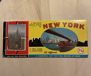 Vintage Souvenir Booklet 1964 11 New York City Post Cards 75¢