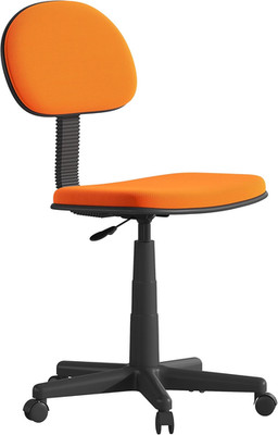 Harry Low Back Swivel Task Office Chair - Adjustable Light Orange Student Chair