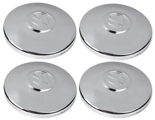 Set of 4 Chrome Hubcaps LATE VW Beetle 1968-1979 Bus 1971-79 Ghia Type-3 Vanagon