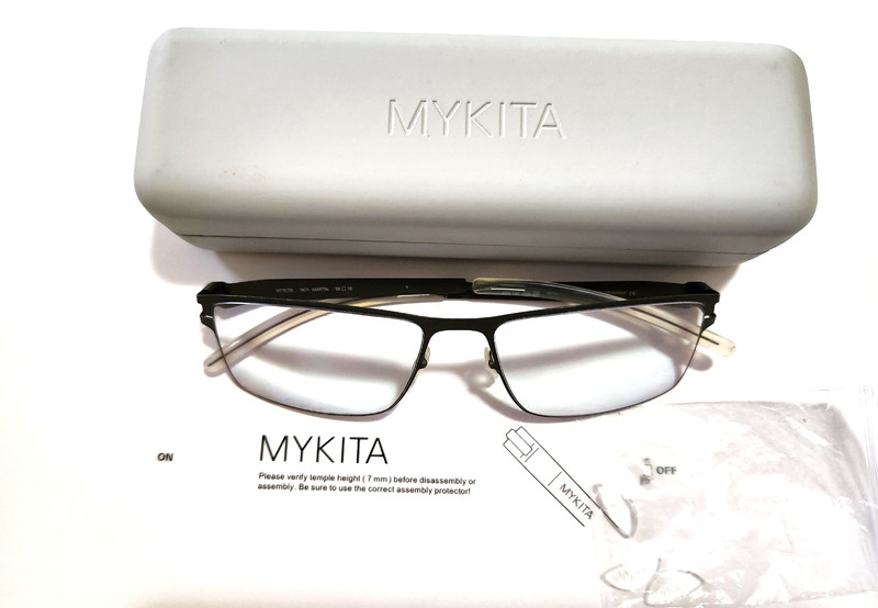 Mykita Eyeglasses, Martin No1, Graphite frame and case,   55-16-140, German made