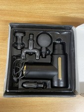 Black Massage Gun, 4 Interchangeable Heads, Rechargeable, Lightweight