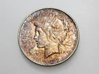 1922-D $1 PEACE SILVER ONE DOLLAR BU TONED