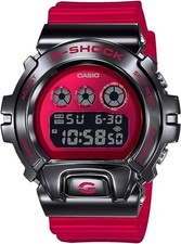 Image of CASIO G-SHOCK GM-6900B-4 Red Metal Bezel Digital Men's Watch New