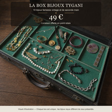 Box mystère 10 bijoux fantaisie vintage seconde main lot