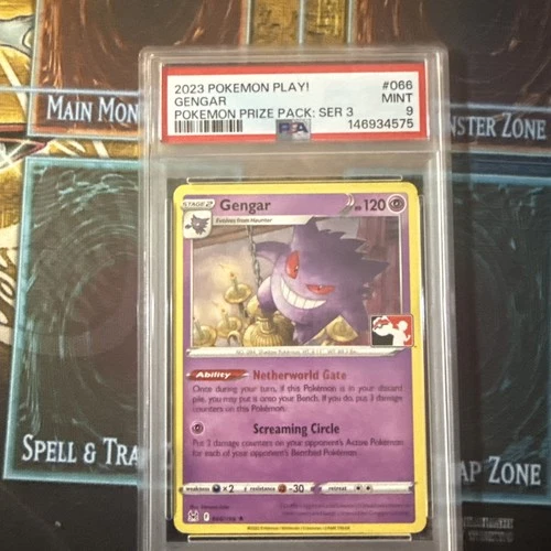 Pokemon 2023 Play! Prize Pack Series 3 Gengar #66 PSA 9