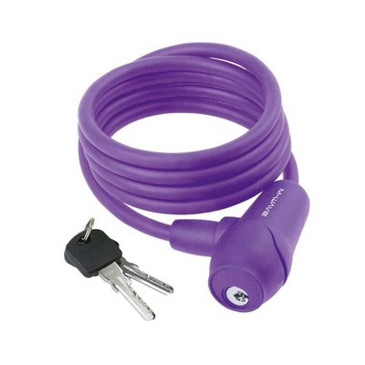 M-Wave S 8.15 S  Cable lock  Key  8mm  8x1500mm  Purple 231019