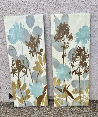 Canvas Artwork Titled ''Peaceful Garden I'' Set Of 2