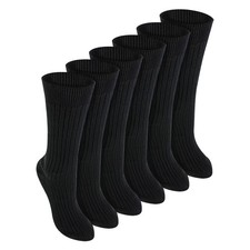 12 Pair Multipack Kids 100 Cotton Socks  Sock Snob  Black Socks for School