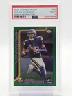 JUSTIN JEFFERSON 2025 TOPPS CHROME GREEN REFRACTOR /99 #195 VIKINGS PSA 9 Q2045