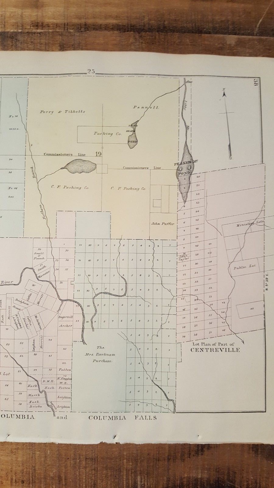 ANTIQUE Colored Map of BEDDINGTON & DEBLOIS, N. Colby & Co. 1881 eBay