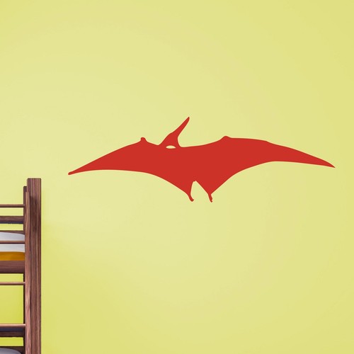 Pterodactyl Silhouette Flying Dinosaur Wall Sticker Decal Transfer Matt Vinyl UK - Picture 10 of 36