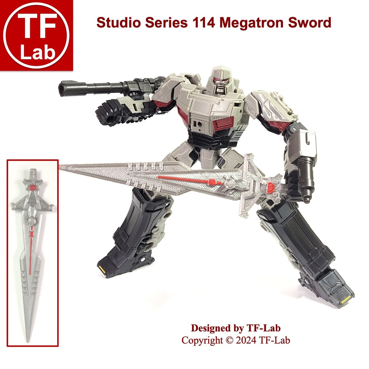 Weapon & Sword Parts Upgrade Kit For Transformers Legacy United Magnatron - 3D Printed Resin Accessories 12 thumbnail image