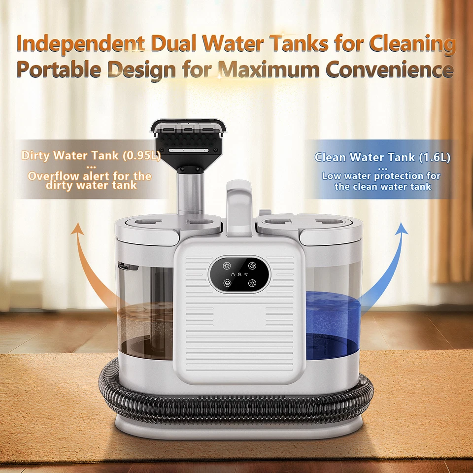 OMESER 15000Pa Waschsauger Nass Sauger Teppich Polster Reiniger 1650W DE - Bild 4 von 4