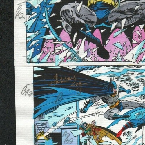 DETECTIVE #645 BATMAN PG 20 ORIGINAL COMIC PRODUCTION ART ADRIENNE ROY SIGNED - Picture 3 of 3