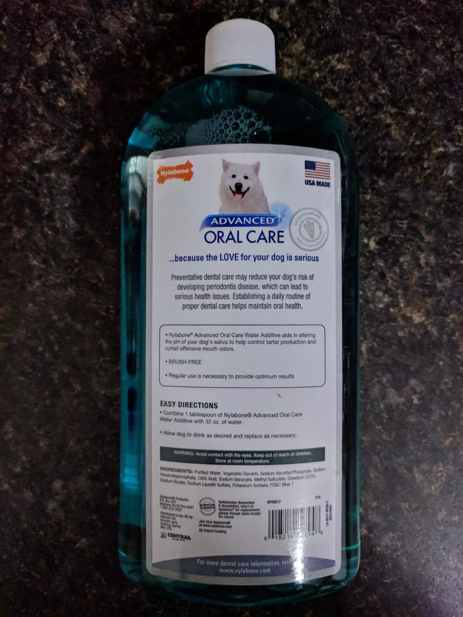 Nylabone advanced oral care liquid tartar top remover for dogs