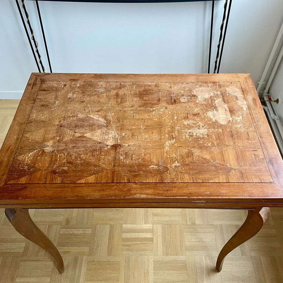 Singulière Console / Table à manger extensible 4/6 personnes – Pieds galbés - De - Photo 2/4