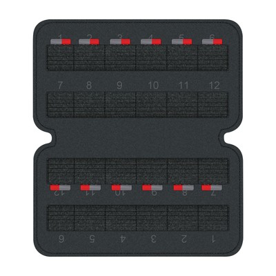 24-Slot Game Cartridge TF Card Holder Carrying Case Storage Bag For Steam Deck w