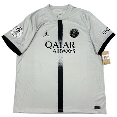 2022/23 PSG Away Jersey #10 Neymar Jr. 2XL Jordan Paris