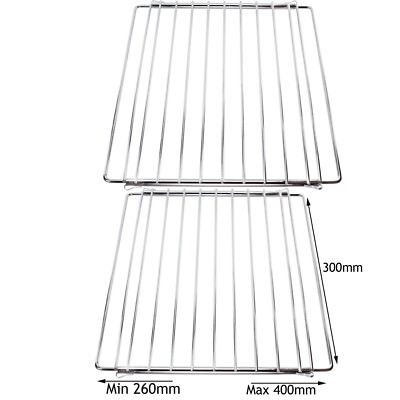 NEW WORLD Klein Verstellbar Ausziehbar Bereich Mini Backofen Herd Regal Rack x 2