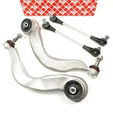 2x FEBI Querlenker Zugstrebe mir 2x Koppelstange für BMW 3er F34 Xdrive