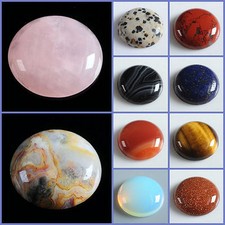 Wholesale 25mm Round cabochon CAB flatback semi-precious gemstone Save  in bulk