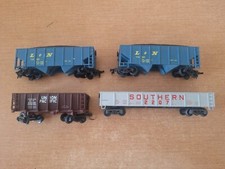 HO Scale Freight Lot Hoppers and Gondolas 4 Cars H14