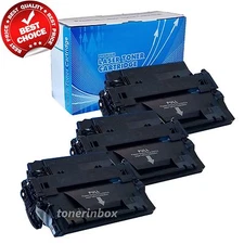 3pk Compatible CE255A 55A Toner Cartridge For HP  Laserjet P3010 P3015 P3015dn