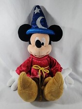 Disney Parks Mickey Mouse Plush Fantasia Sorcerer Wizard Hat Stuffed Toy