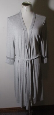 P.J. SALVAGE Gray Long Modal Stretch Robe Size L