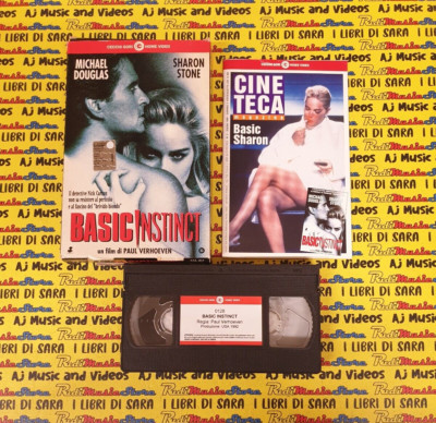 VHS film BASIC INSTINCT 1992 michael douglas sharon stone CECCHI GORI (F79)