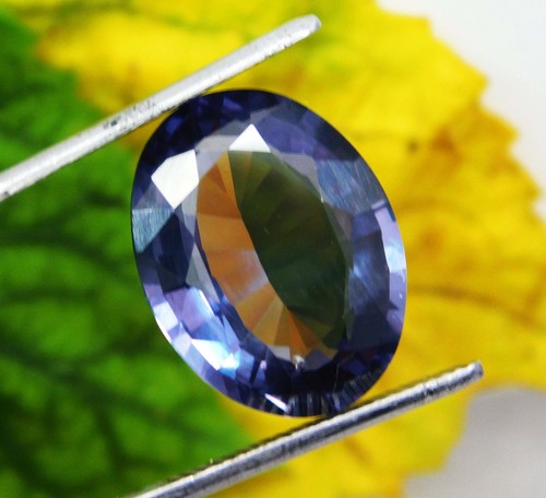 14.25 Ct Natural Color Change Alexandrite Oval Cut Certified Loose Gemstone - Picture 4 of 9