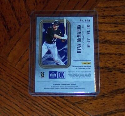Ryan McMahon 2018 Diamond Kings Rookie Signatures AUTOGRAPH