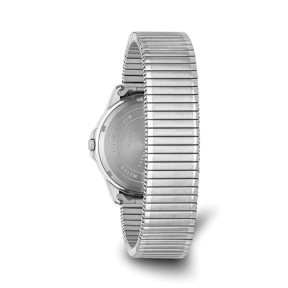 Mens Charles Hubert Titanium Black Dial Expansion Band Watch - image 3 of 4