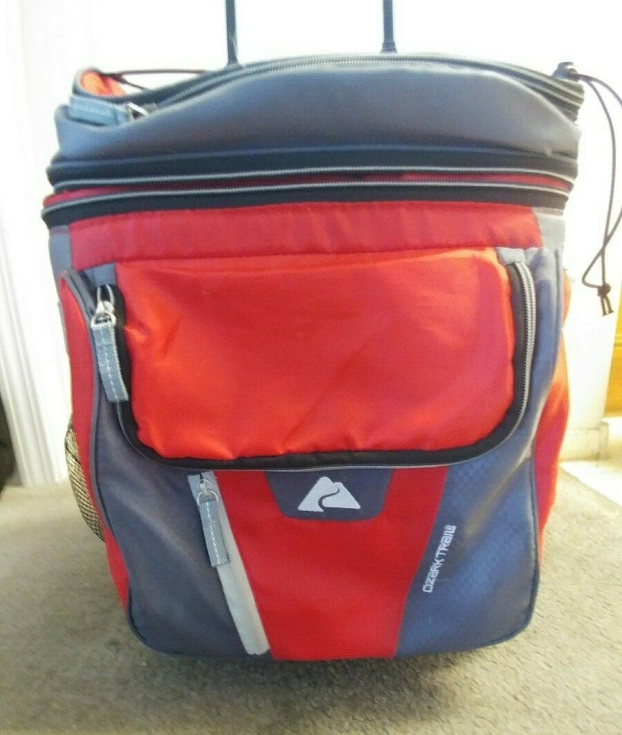 Ozark Trail Rolling Cooler red